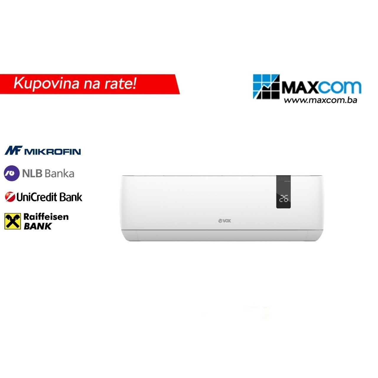 KLIMA VOX INVERTER 12KA -25 DVA GRIJACA WIFI IJL12-SC4DWH 12 — fotografija 1