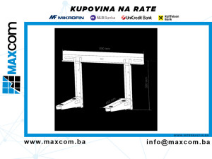 Maclean Nosač klima uređaja, do 100 kg., 450 x 380 mm - MC-622 — fotografija 1