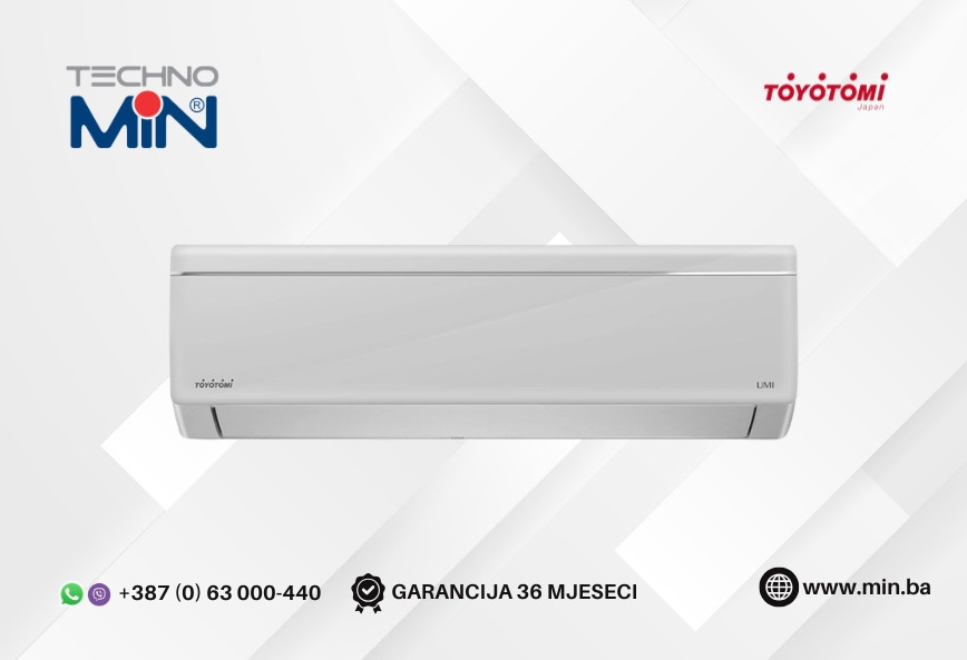Toyotomi Umi UTN/UTG-12CH All DC Inverter 12-ka 12000 BTU, 3.2kW — fotografija 1