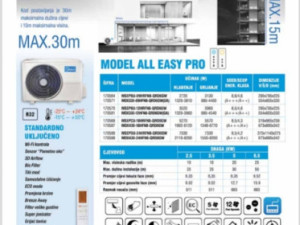 MIDEA ALL EASY PRO 3.5KW -25 +WI FI SA MONTAZOM