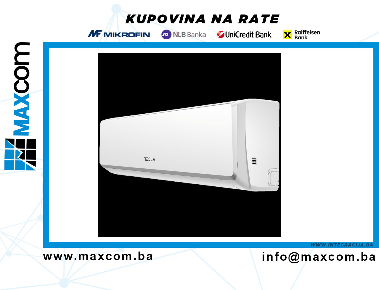 Tesla Klima uređaj, 12000Btu, -20C, R32, Inverter, WiFi, AA - TT — fotografija 1