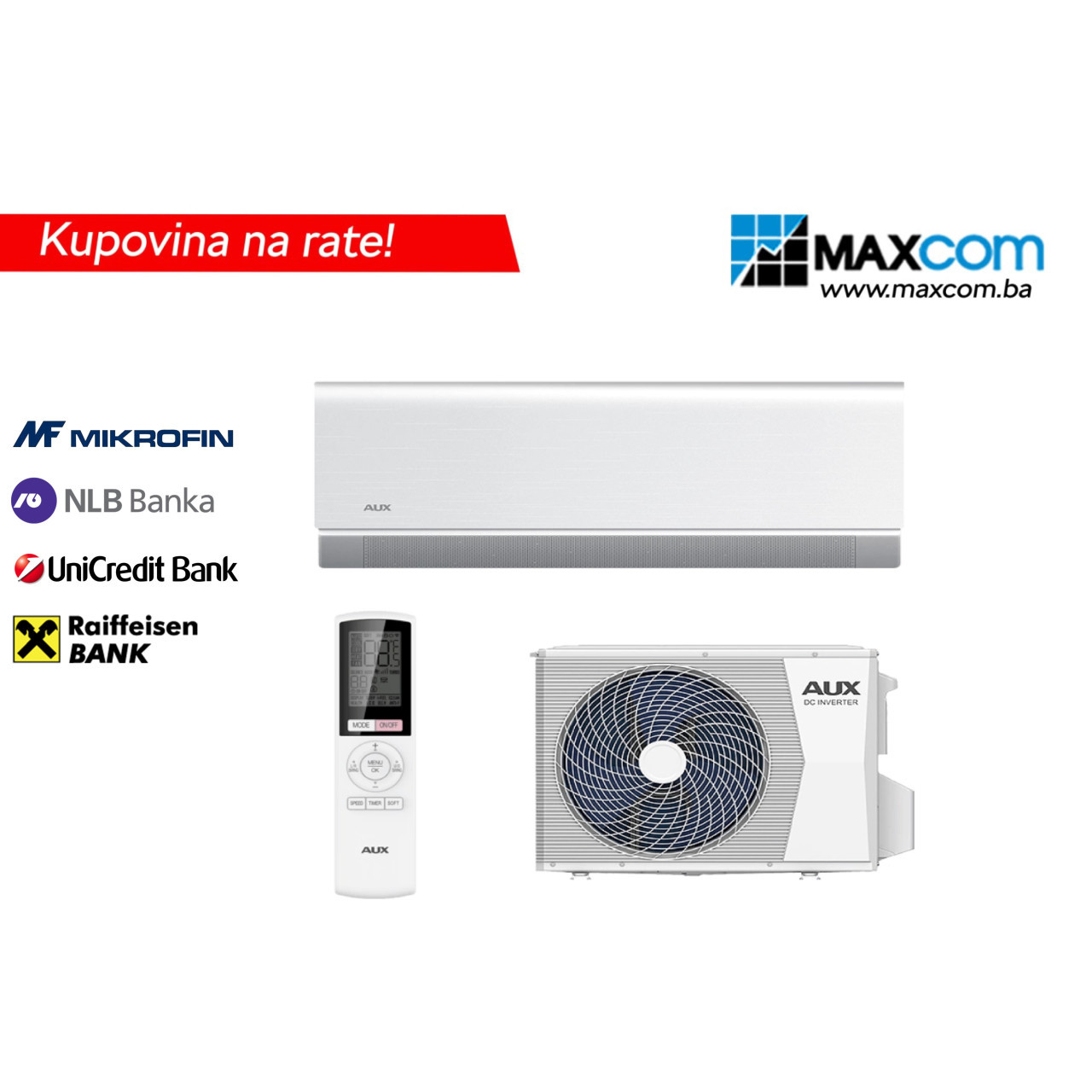 AUFIT AUX 12k KLIMA UREĐAJ C-SERIES INVERTER GRIJANJE DO -30 — fotografija 1