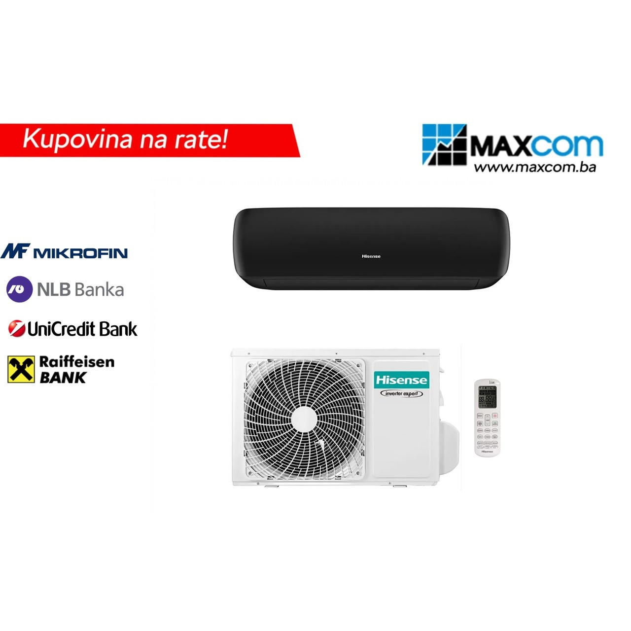 Hisense klima APPLE PIE Crna TG35VE0EG — fotografija 1