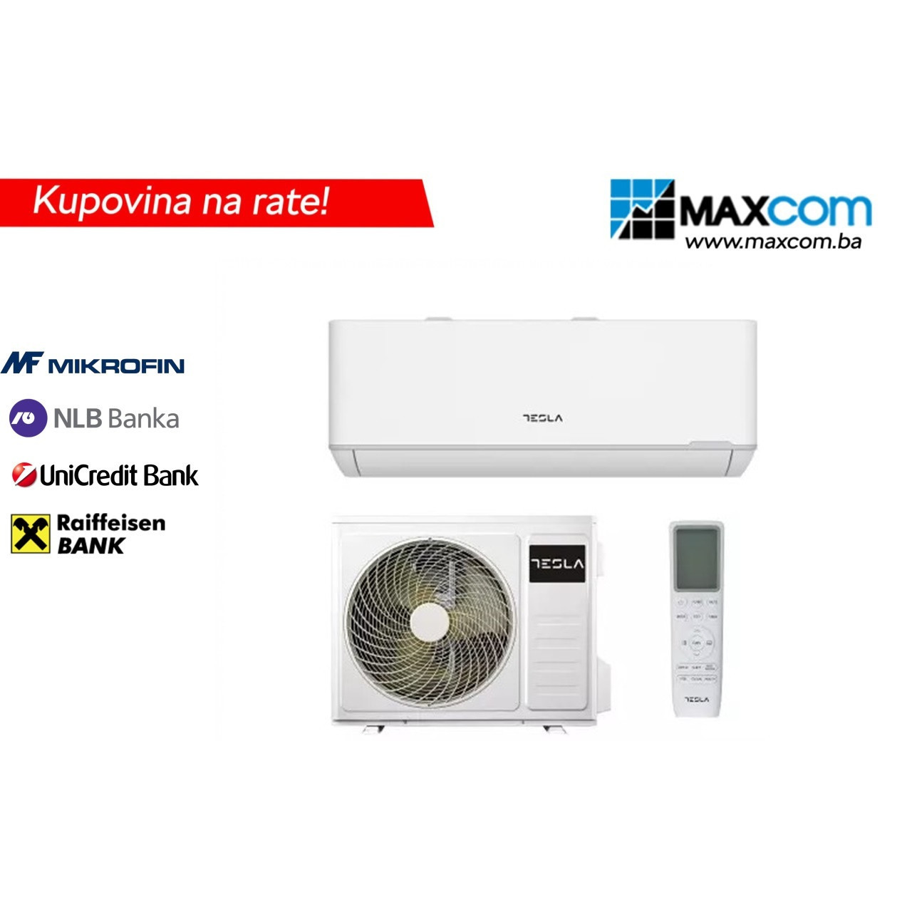 Tesla Klima TT34TP91-1232IHWT 12K ; Inverter — fotografija 1
