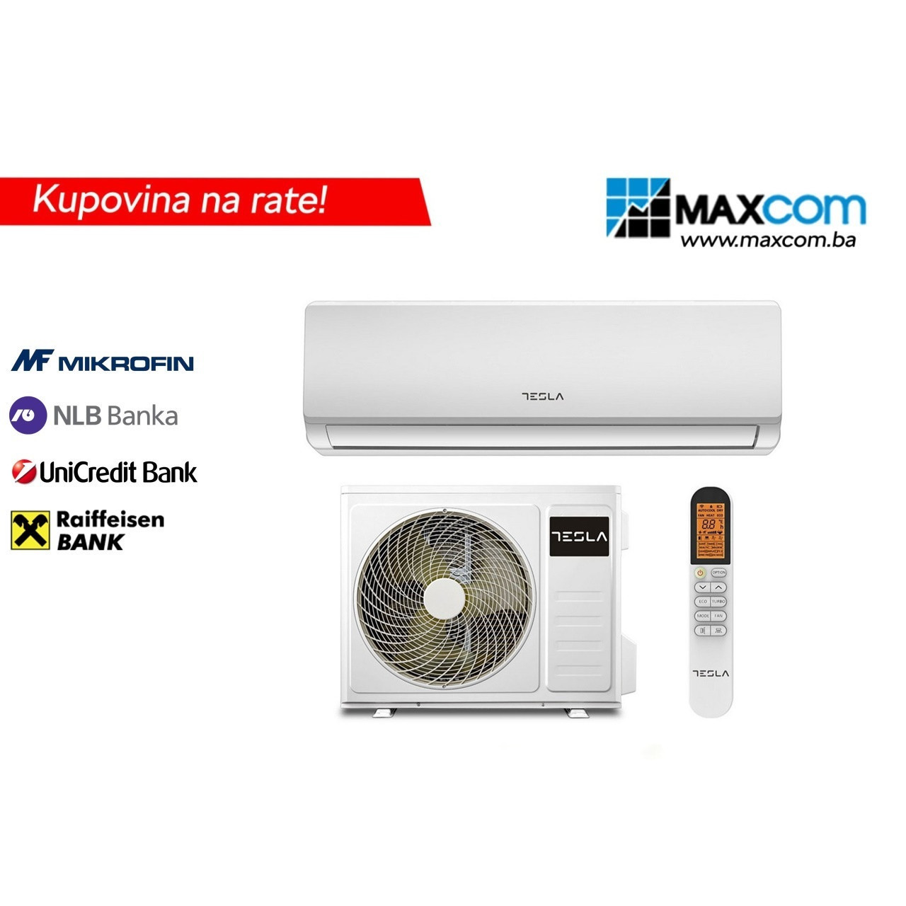Tesla klima 18K TT51EX81-1832IAW Select Inverter SA UGRADNJOM — fotografija 1