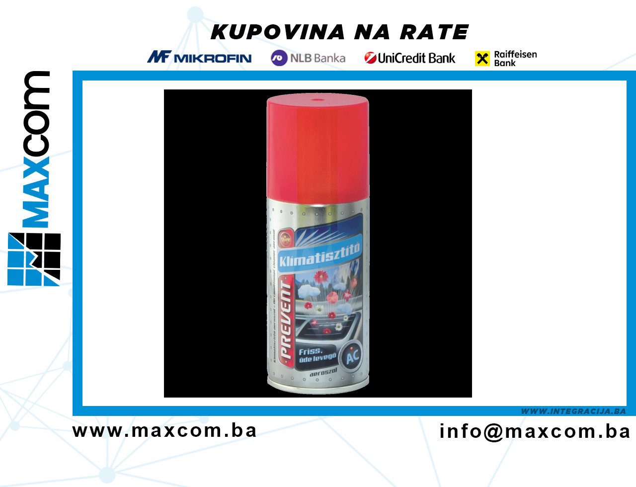home Sprej, čistač klima uređaja za automobil, 150 ml - TE0171 — fotografija 1
