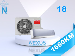 Vivax Klima AEHI ACP-18CH35AEHI+ 18-ka SILVER SIVA Inverter Wi-Fi — fotografija 1