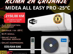 KLIMA MIDEA ALL EASY PRO (18-ka) SA MONTAZOM
