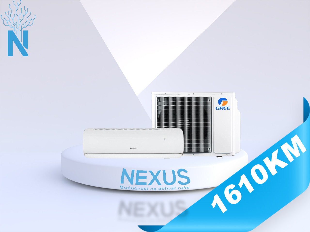 Gree GWH12AECXD-K6DNA1A 12-Ka Inverter WIFI — fotografija 1