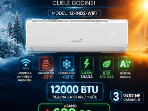 Green Tech 12-IND2 WiFi Klima 3.4kW A++ 12000BTU