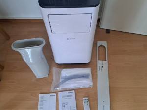 Mobilna, prenosna klima, Hantech, freon, digitalna — fotografija 1