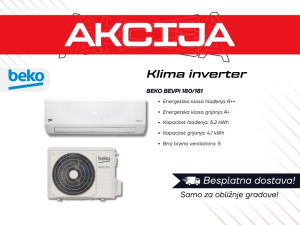 Klima uređaj BEKO BEVPI 180/181 Inverter| 5 god garancije|Dostava