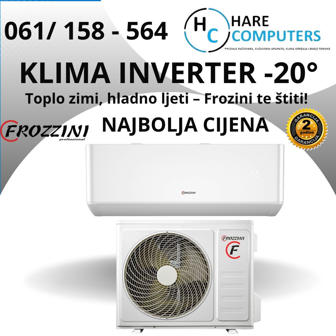 Klima uredjaj Frozini I -20 Wifi Inverter A++/A+ grijac vanjske j — fotografija 1