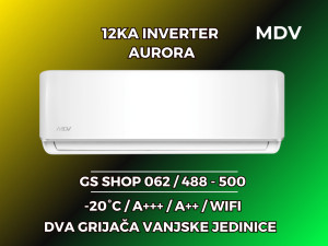 Klima MDV 12KA INVERTER Aurora -20 A+++ GRIJAČ VANJSKE — fotografija 1