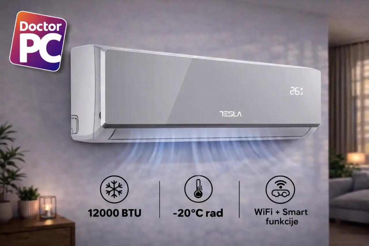 Klima Tesla Select Style 12ka Inverter A++/A+ TT34EX82SM-1232IAW — fotografija 1