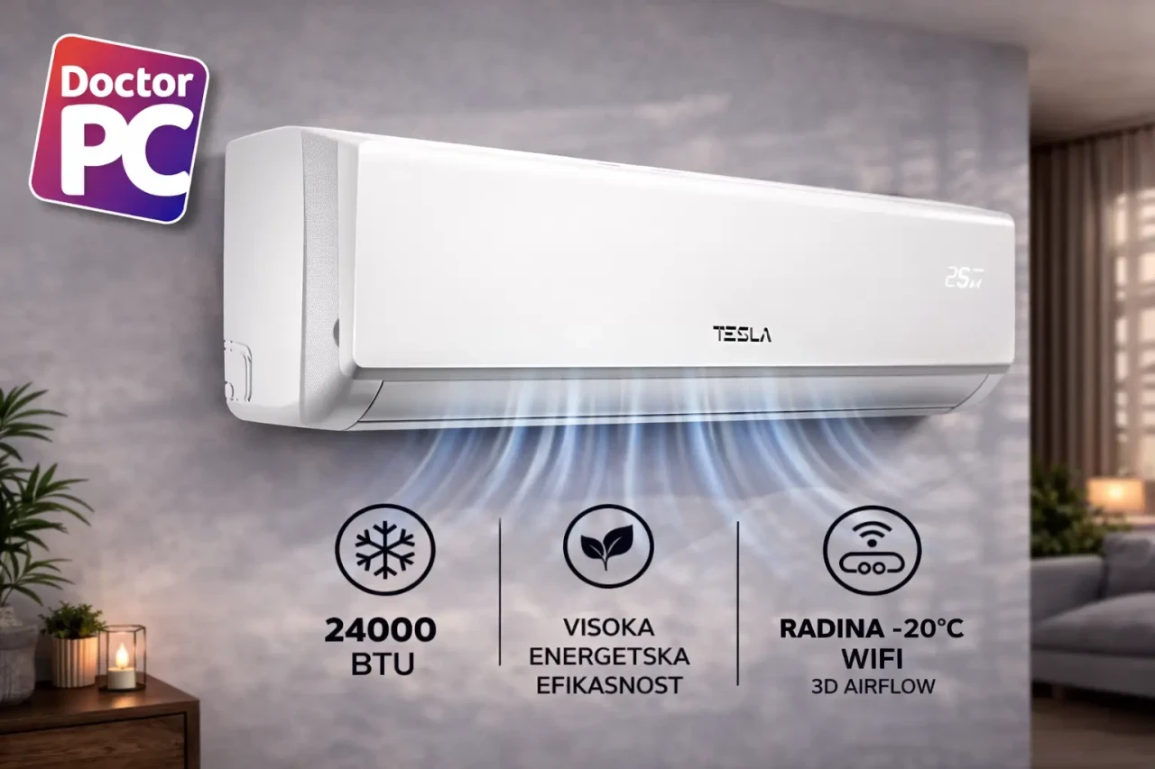 Klima Tesla Select 24ka Inverter A++/A+ TT68EX81-2432IAW — fotografija 1