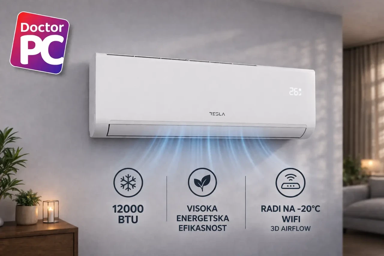 Klima Tesla Select 12ka Inverter -20 A++/A+ TD34TP2T-1232IAW — fotografija 1