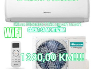 Hisense 18 inverter expert smart WiFi -20 sa montažom ugradnjom