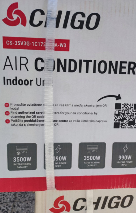 Klima 12 Chigo inverter + ugraden grijac 3 godine garancija — fotografija 1