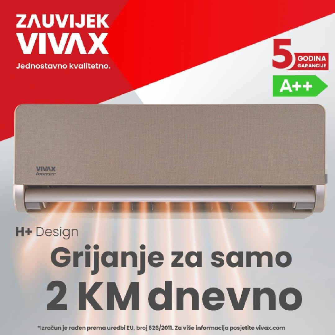 VIVAX 12 -25 klima ACP-12CH35AEHI GOLD vanjski grijac — fotografija 1