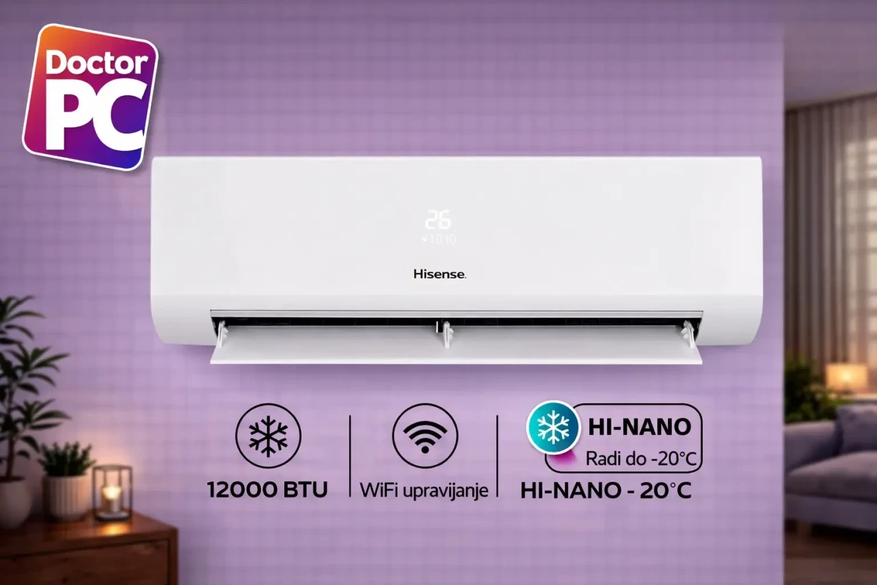 Klima Hisense Energy Expert 12K Inverter A+++/A++ -20 KF35XR0EG — fotografija 1