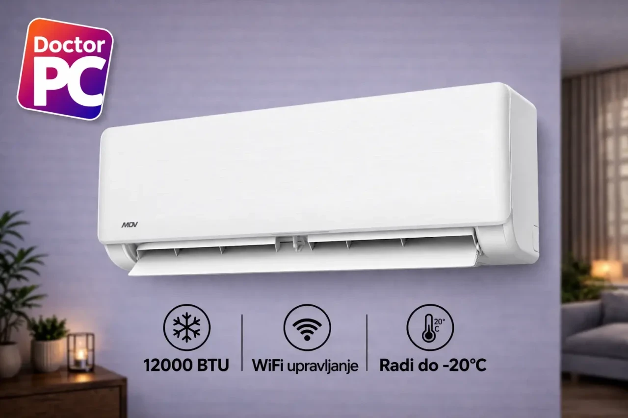 Klima Midea Aurora 12ka Inverter 3.5kW A++-/A++ -20 — fotografija 1