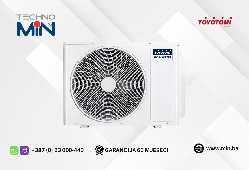 Toyotomi vanjska jedinica 5.3kW, 2 izlaza, A++ Inverter, do -22C — fotografija 1