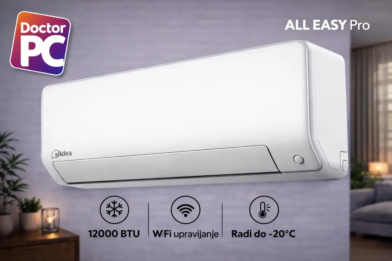 Klima Midea All Easy Pro 3.5kW 12ka Inverter A+++/A++ -20 — fotografija 1