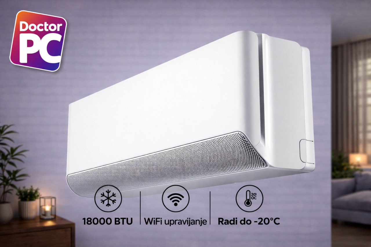Klima Midea Breezeless 5.0kW 18ka Inverter A++/A+ -20 — fotografija 1