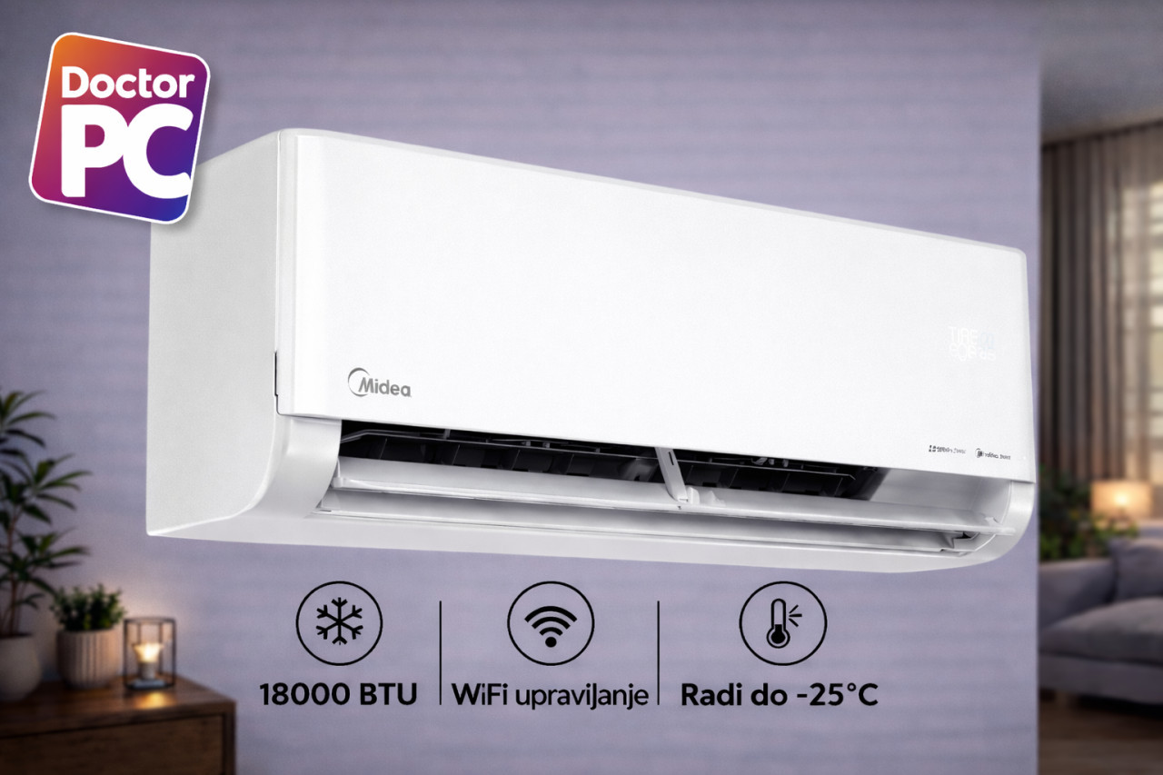 Klima Midea Solstice 5kW 18ka Inverter A+++/A++ -25 — fotografija 1