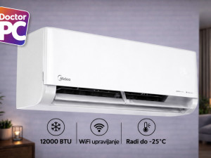 Klima Midea Solstice 3.5kW 12ka Inverter  A+++/A++ -25
