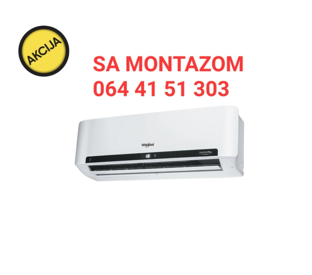 Whirpool 18 klima -20 inverter sa MONTAZOM — fotografija 1