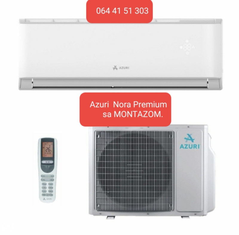Klima AZURI-MIDORI Inverter12 ka -15 R32 Wi fi saMONTAZOM — fotografija 1