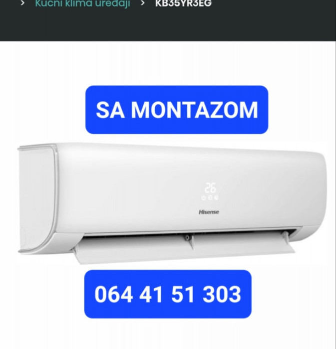 Klima HISENSE Wings pro 12 sa MONTAZOM — fotografija 1