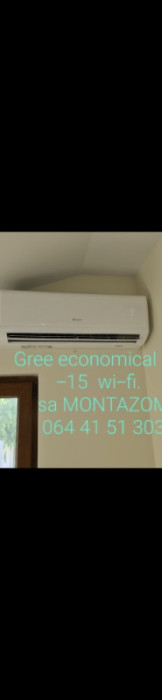 Klima Uređaj Gree economi Inverter 12 wi fi sa MONTAZOM — fotografija 1