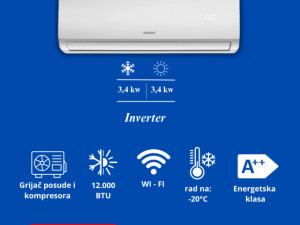 KLIMA INVERTER AURATSU OSAKA 12KA + MONTAŽA — fotografija 1