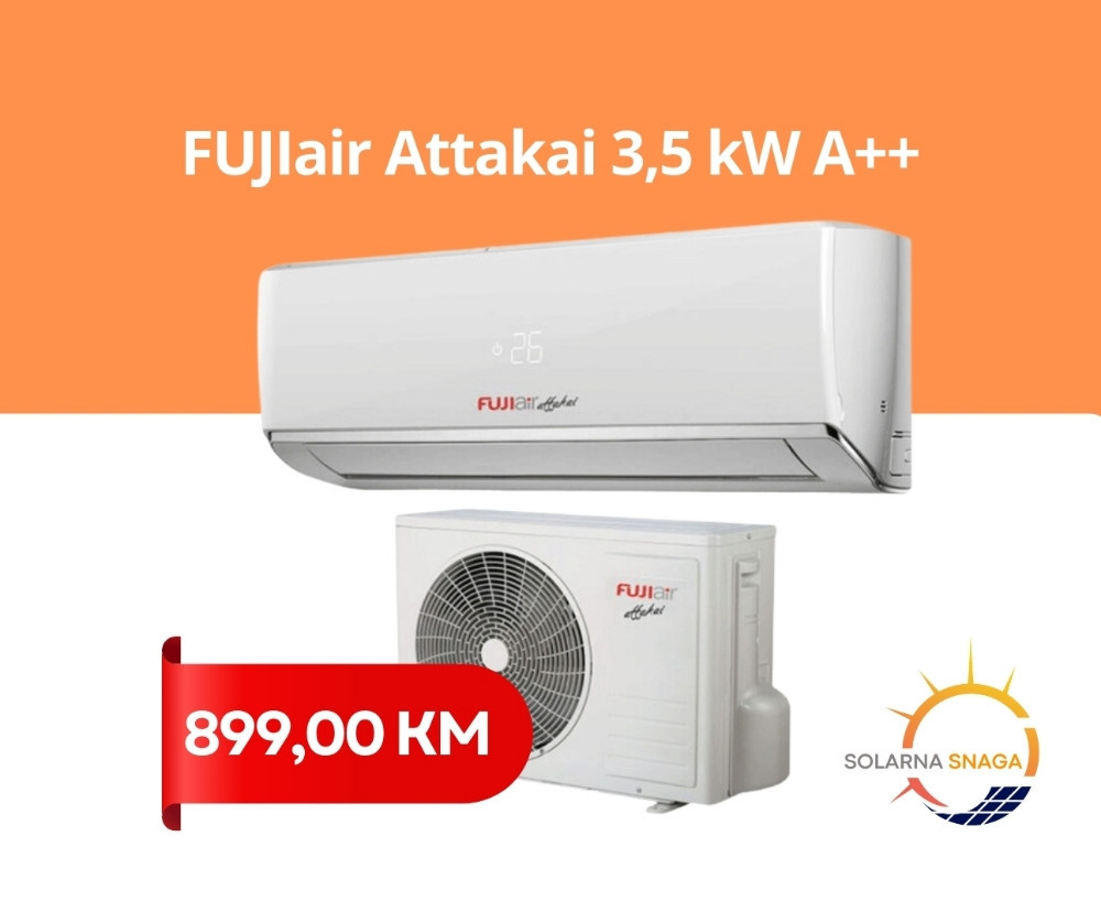 Inverter klima FujiAir Attakai 3,5 kW A+++ — fotografija 1