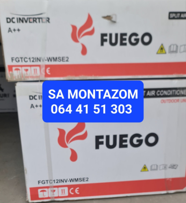 Klima Fuego 12 ,-20, inverter sa MONTAZOM — fotografija 1