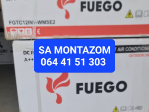 Klima Fuego 12 ,-20, inverter sa MONTAZOM — fotografija 1