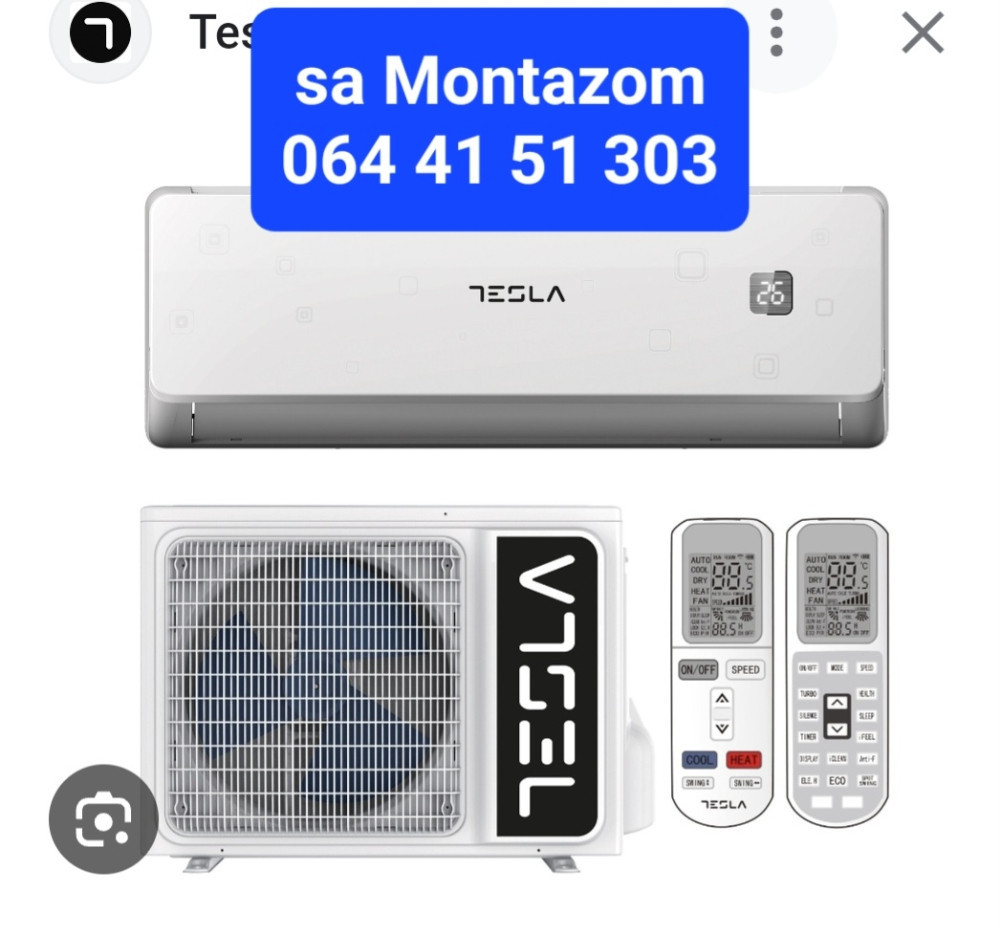 Klima Tesla 18,Select,wi fi ,sa MONTAZOM 064 41 51 303 — fotografija 1