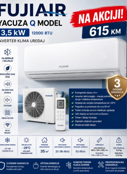 Klima uređaj AKCIJA 066 811 312 vrsimo i ugradnju — fotografija 1