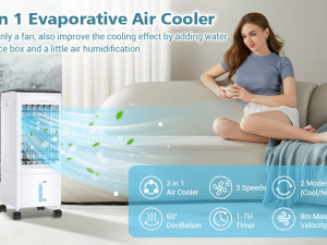 Mini Klima Ventilator Prijenosna Pokretna Klime Osvjezivac Zraka — fotografija 1