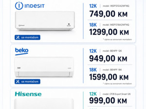 PRODAJA MONTAZA KLIMA,KLIME,HISENSE BEKO GREE MIDEA TESLA INDESIT — fotografija 1