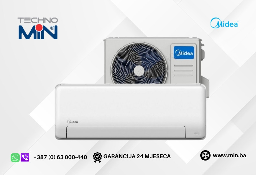 MIDEA All Easy Pro MSEPBU-12HRFN8 12ka Inverter 3.5kW, R32, Wi-Fi — fotografija 1
