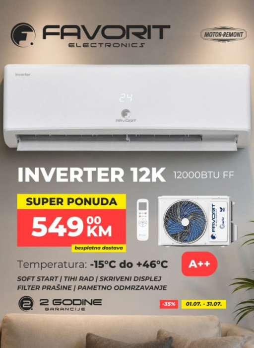 Inverter klima Favorit 12K 12000BTU FF — fotografija 1
