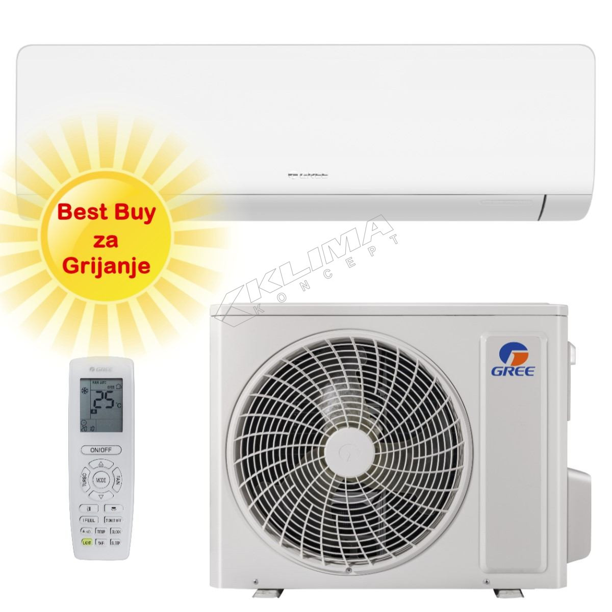Gree inverter klima 12-ka wi-fi -25 Cosmo Regular — fotografija 1