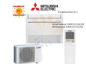 MITSUBISHI ELECTRIC Klima 18 UREĐAJ MFZ-KT50VG/SUZ-M50VA podna