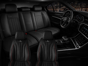 Prestige kožne auto presvlake za sjedista, navlake za siceve- set — fotografija 1
