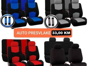 Auto presvlake za auto sa navlakama za Volan i Pojas — fotografija 1