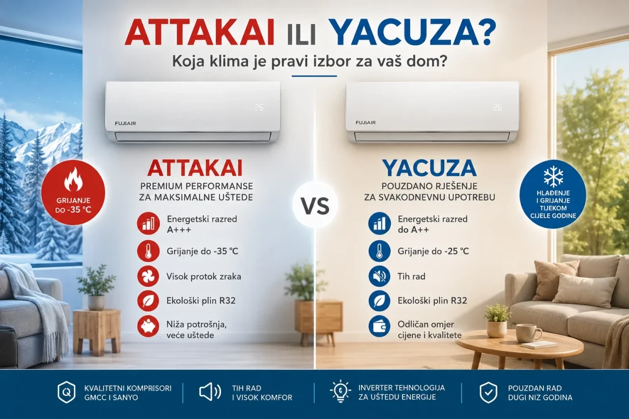 INVERTER KLIME ZA GRIJANJE I HLAĐENJE FUJI AIR do -35 C AKCIJA — fotografija 1